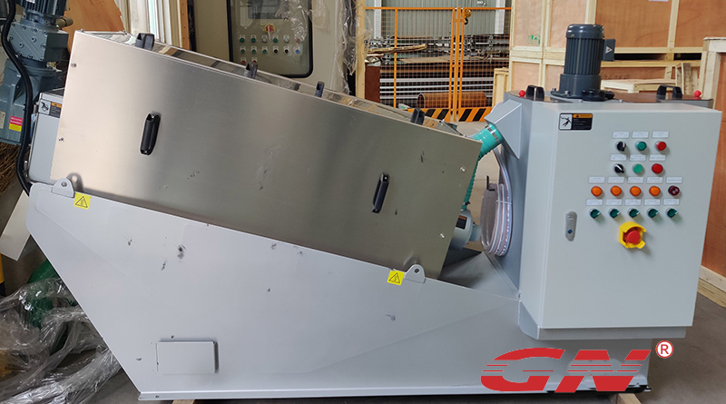 screw press dewatering machine
